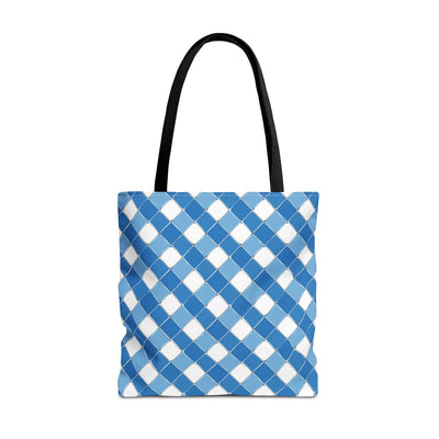 Modern Blue Ribbon Tote Bag - Carry in Style - Where Elegance Meets Ev