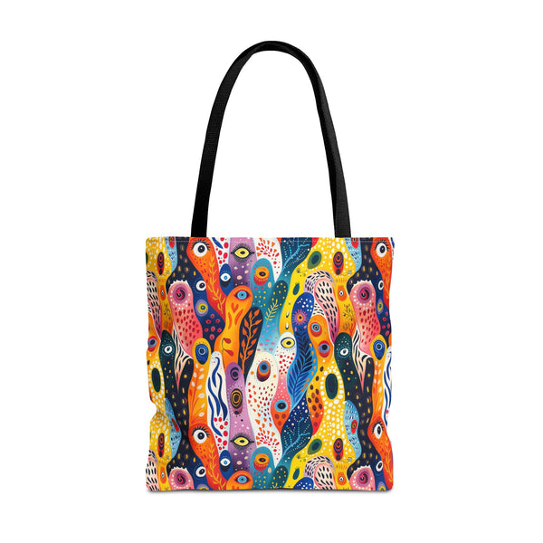 Whimsical Wavy Wonders Tote Bag - Ride the Wave of Whimsy! Available i